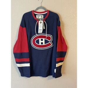 Men's XL NWT Montreal Canadiens CCM Sports Pullover‎ Sweater
